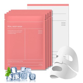 Bio Mascarilla Colageno 4pcs: Mascarilla de ColáGeno-Colageno para Minimiza los Poros Mejora la Elasticidad | Overnight Mask Low Molecular Collagen Face Mask Reduce Los Poros Y Aumenta La Elasticidad para una hidratación duradera
