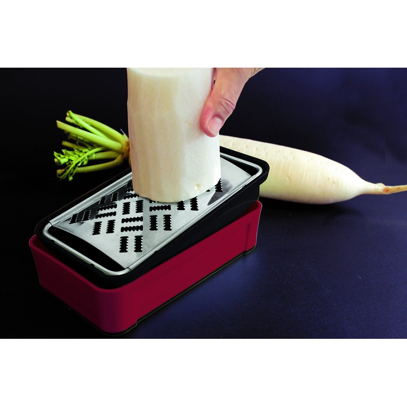 Kawashima Industry Suncraft Super Grater, Black, Red