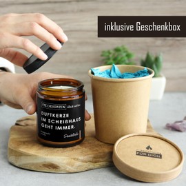 Bad Dekoration Duftkerze mit Spruch | Handgemacht aus Sojawachs | In Geschenkbox | Valentinstag Geburtstagsgeschenk | Lustige Gast Geschenk Idee | Freunde BFF, Mama, Kollegen |Sandelholz