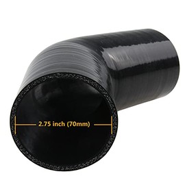 Ucreative Ucreative 45 Degree Elbow ID: 2.75" (70mm) 4-Ply 5mm Thickness High Performance Silicone Hose Coupler