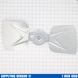 Supplying Demand 70-21858-09 HVAC Fan Blade - CCW Fan Blades - 20 in., 2 Blades, 21-Degree Pitch