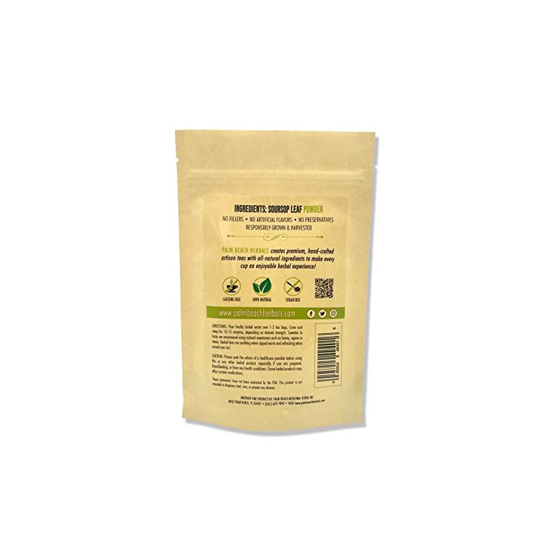 Palm Beach Medicinal Herbs - Soursop Leaf Tea - Pure