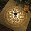 gardencave 2 Pack Solar Fence Lights Solar Outdoor Wall Lights