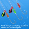 PATIKIL Stacked Fishing Beads, 250Pcs Plastic Fishing Bead Trout Beads