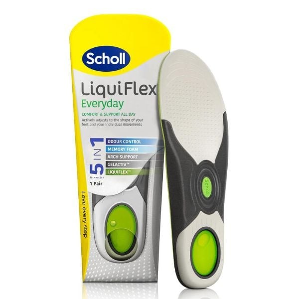 Dr Scholl Scholl LiquiFlex Everyday Anatomical Anti-Vibration Insoles Size L (42-47) 1 pair