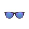 Oakley OO9013 Frogskins Square Sunglasses, Matte Black/Violet Iridium, 55 mm