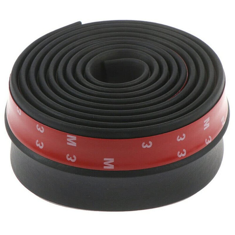 Universal 2.5M/8.2Ft Car Front Bumper Lip Splitter Spoiler Rubber Skirt