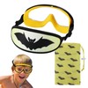 ruigao Kids Swimming Goggles Fabric Strap Age 4-7, Toddler Goggles