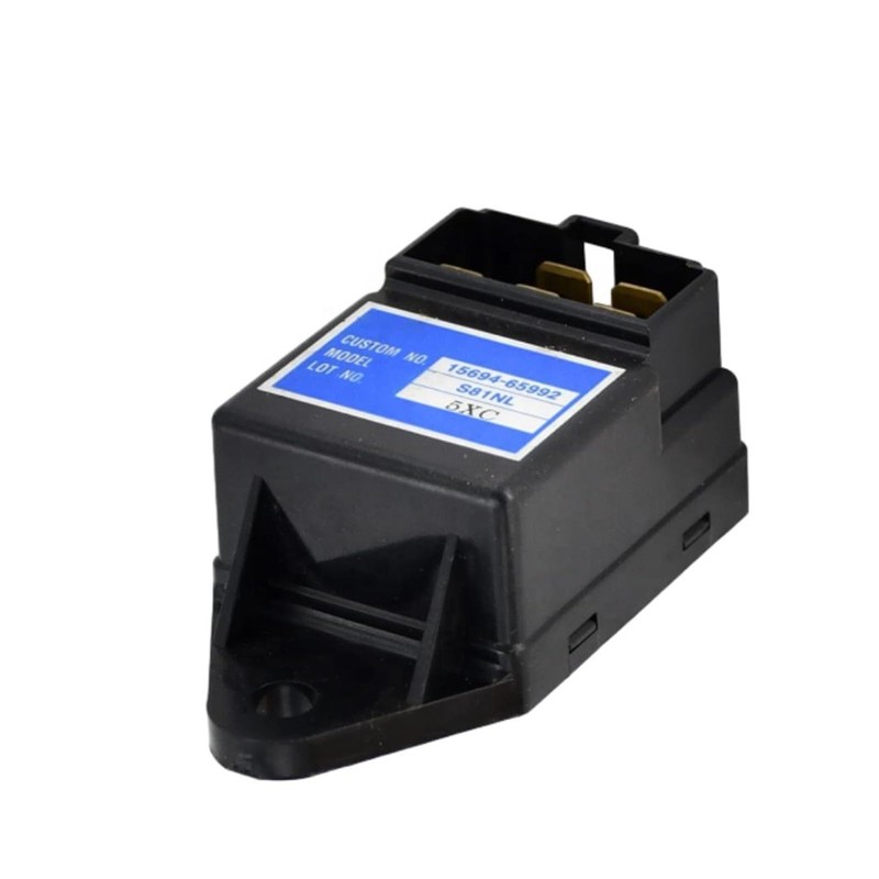 Haiyazhma Glow Plug Relay 15694-65992 15694-65990 Compatible with New Holland