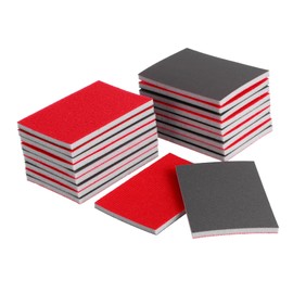 STOBAZA 20pcs Sanding Sponge Automotive Sandpaper Pads Mesh Polishing Pad Soft Sanding Blocks Fine Grit Reusable for Car Wood Metal