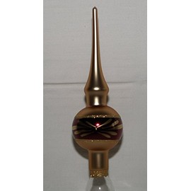 Jingle Bells Lauscha Wanda Gold Christmas Tree Topper Mini Tip