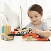 Classic World Wooden Car Transporter with 3 Vehicles for Children