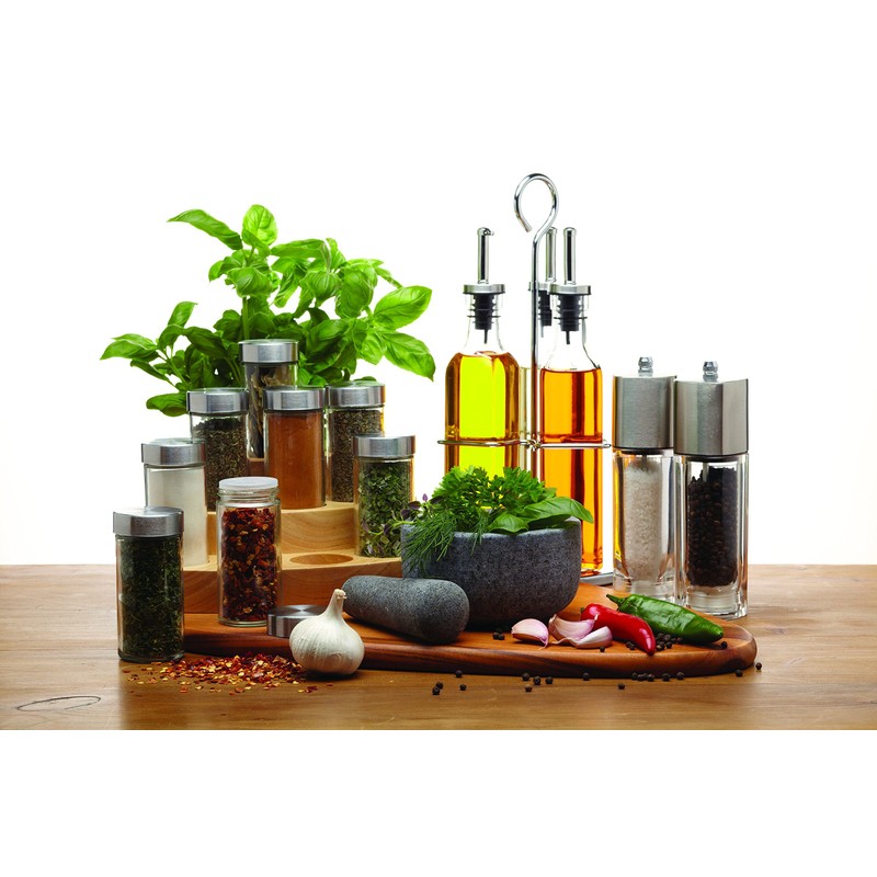 KitchenCraft Home Made Herb and Spice Jar Labels, Rectangular, Clear,