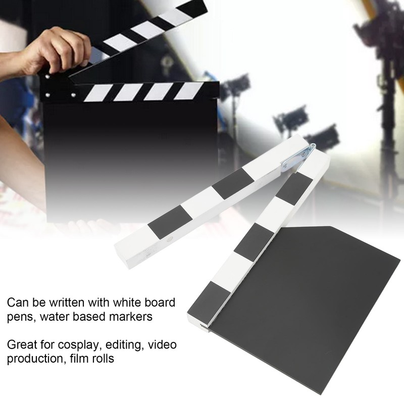 Film Director Clapper Board Density Board Movie Scene Clapboard for