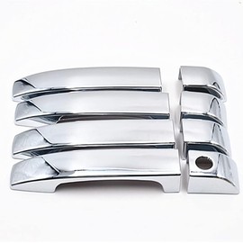Yitoking Mirror Chrome Side Door Handle Cover Trim Decorative Adhesive Compatible with 06-09 Land Rover Range Rover HSE NOT for Sport Version 2006 2007 2008 2009