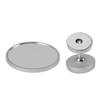 Coffee Maker Magnetic Mirror with 360° Rotating Base Aluminum Alloy