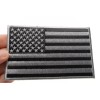 Ivamis Black and Gray American Flag Patch- 5x3 inch -