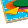 Melissa & Doug Beginner Wooden Pattern Blocks Educational Toy with