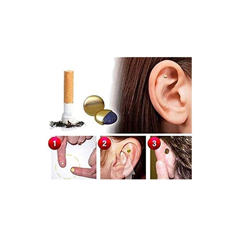 Greendou 2 imanes magnticos de terapia para dejar de fumar,