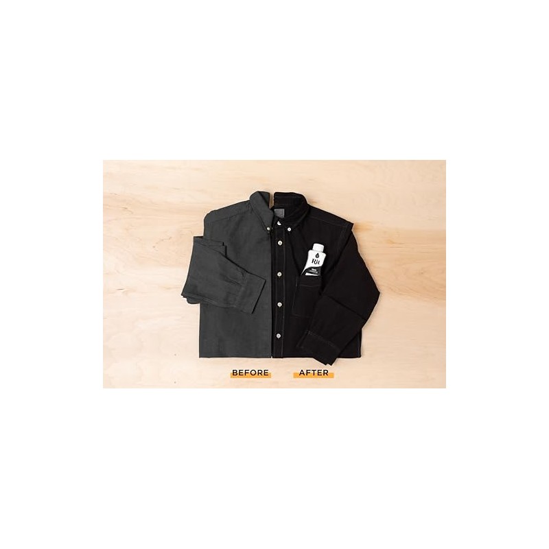 Rit Dye líquido Tela Tinte, 8-Ounce, Negro, Negro, 1 Item,