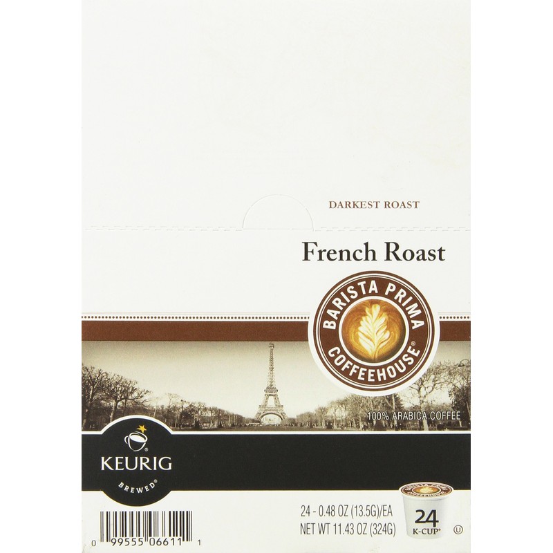 Barista Prima Coffeehouse, French Roast K-Cup Portion Pack for Keurig