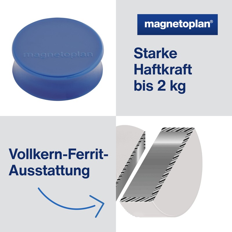 Ergo Large magnets, diameter 34 mm x 12.5 mm, pack