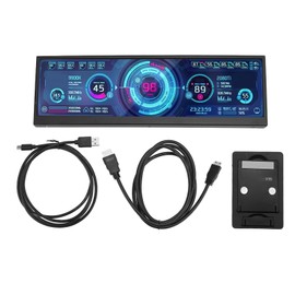 12.6 Inch Secondary Screen FHD IPS Second Screen Stretched Bar LCD Display 1920x550 Portable Monitor for Laptop Computer