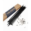 BaveL 36 Pcs 14G Black Bicycle Steel Spokes (201 mm-309