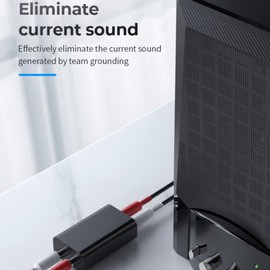 Daiilg 1 PCS Audio Isolator Noise Humming Buzzing Filter Noise Suppressor Isolator Audio for PC