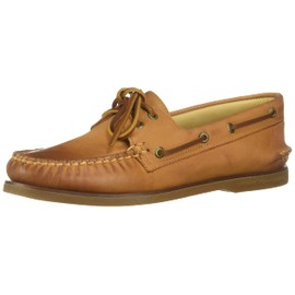 Sperry Men's Gold A/O 2-Eye Boat Shoe, Medium Beige, 11.5