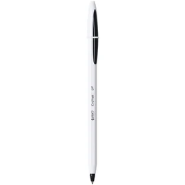 BIC 959379 Cristal Up Smooth Writing Ballpoint Pens Wide Point (1.2 mm)- Black, Pack of 10