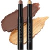 FOCALLURE (2 Pcs 2 in 1 Eyeshadow and Eyeliner Pen,Waterproof