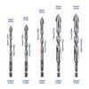Four-Flute Sawtooth Eccentric Drill Bit, Four Edged Serrated Drill Bit