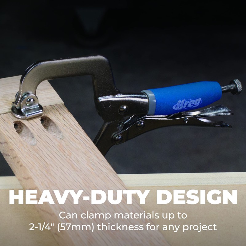 Kreg KHC-MICRO Face Clamp - 2-Inch Pocket-Hole Clamp for Flush