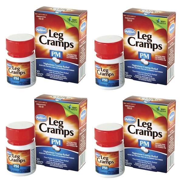 Hyland's Leg Cramps PM Tablets - 50 ct, Pack of 4