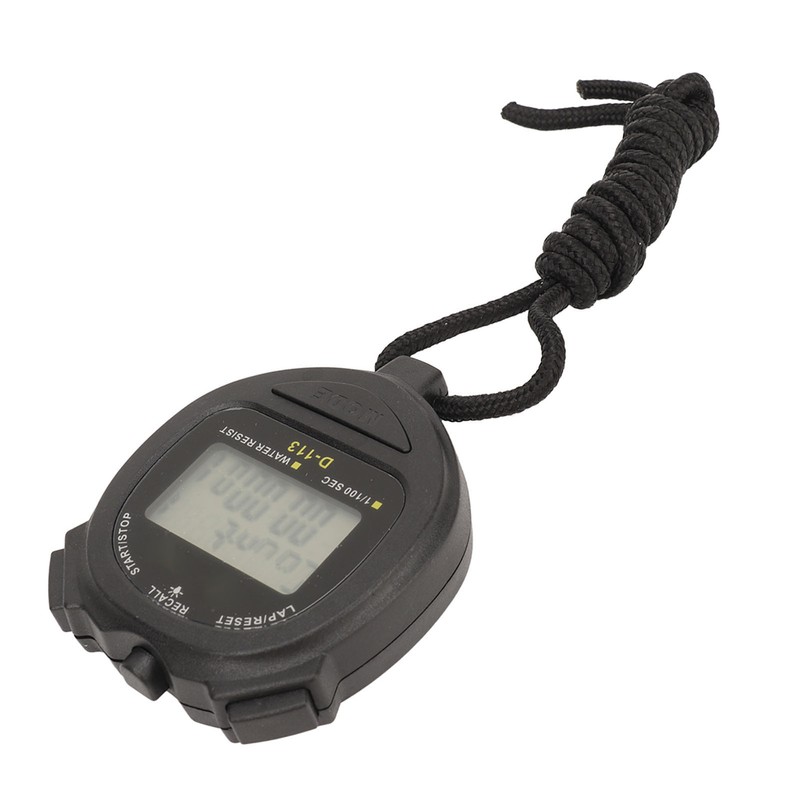 Digital Stopwatch 60 Lap Memory Split Sport Timer Waterproof with