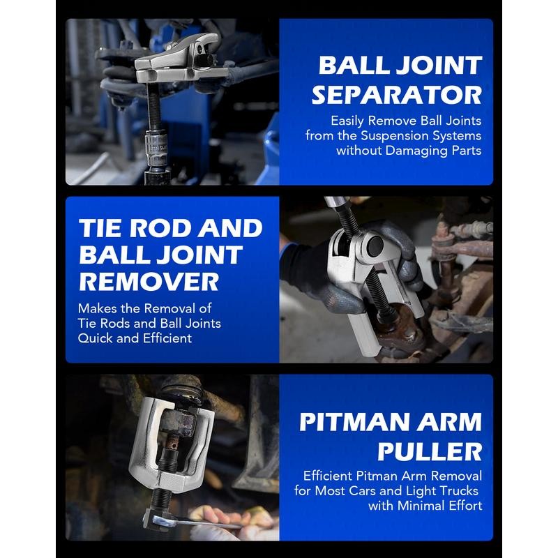 【Summer Tools】OMT 5-in-1 Ball Joint Separator, Pitman Arm Puller, Tie