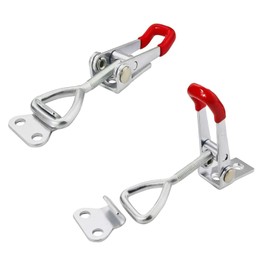 Gad2go 2 Pieces Toggle Clamp Latch 304 Stainless Steel Quick Release Adjustable Toggle Catch Latch Cabinet Clasp Lock for Door Boxes Trunk Cases