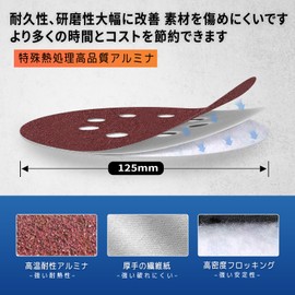 IROKCAKPT Disc Sandpaper 5-Inch, Sander Paper, Round, 8-Hole, Magic Style Sanding Discs, 100-Piece Set (#40/#60/#80/#120/#180/#240/#320/#400/#600/#800 x 10 Each) Random Sander Sandpaper, for