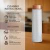 LIQUIDROIX 100% COPPER BOTTLE 34oz – Evokes the wave-like designs