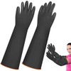 lyfLux 1 Pair Heavy Duty Latex Gloves 55cm/21.6inch, Acid, Alkali