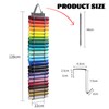 QUMENEY Vinyl Roll Storage Doors Organizer with 48 Compartment Craft