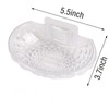Clear Wall Mounted Soap Dish, Sturdy Plastic, No Drilling, Bathroom