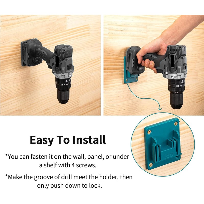 Tool Drill Mount Holder Compatible for Makita 18V Li-ion Drills,
