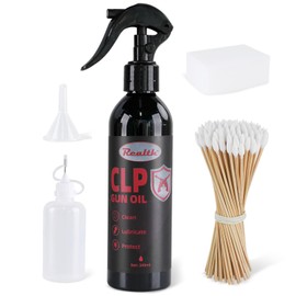 Gun Cleaner and Lubricant Kit - 240ML Sprayer Gun Oil Cleaner and Lubricant, Needle Oiler, Cleaning Patches, Cleaning Swabs, 3-in-1 Cleans, Lubes, Protects Gun Oil and Cleaner Kit