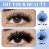 Cluster Eyelash Extensions, 144 Pieces, Cluster Eyelashes, Individual Eyelashes, D-Curls,