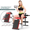 CHEFJOY Multi-function Sit Up Bench, Adjustable Weight Bench with 5