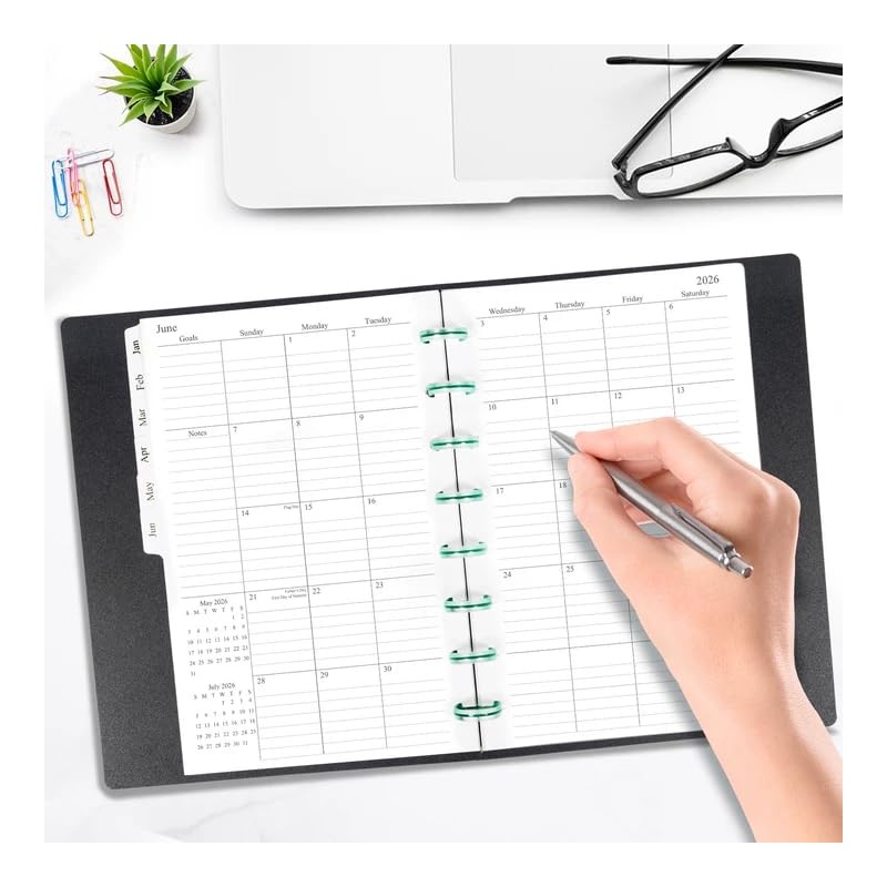 2025 Monthly Planner Refill - 12 Calendars With Tabs for