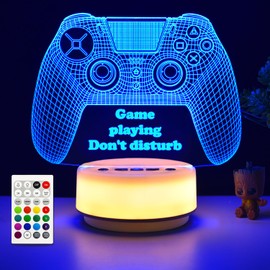 MTDYHY New Gamepad Illusion Light, LED Game Night Light with Remote Control, 14 Colors Changing and Adjustable Mood Lights, Christmas Gift for Friends, Birthday Gift for Kids