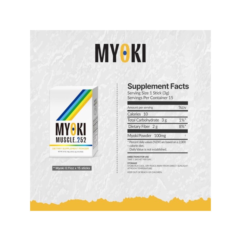 케어젠 마이오키 머슬 252 MYOKI MUSCLE 252 3g 15포 Caregen